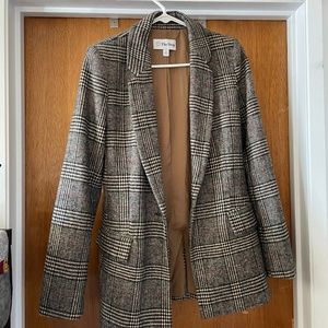 The Drop Blazer Plaid XS